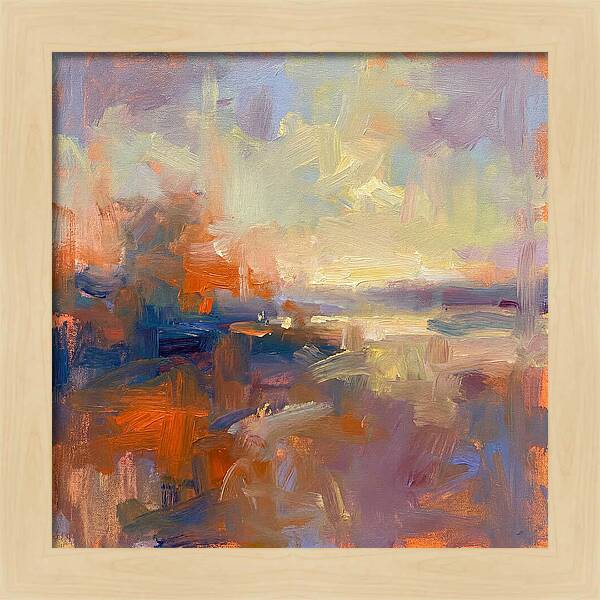 Abstract Sunrise Over Water