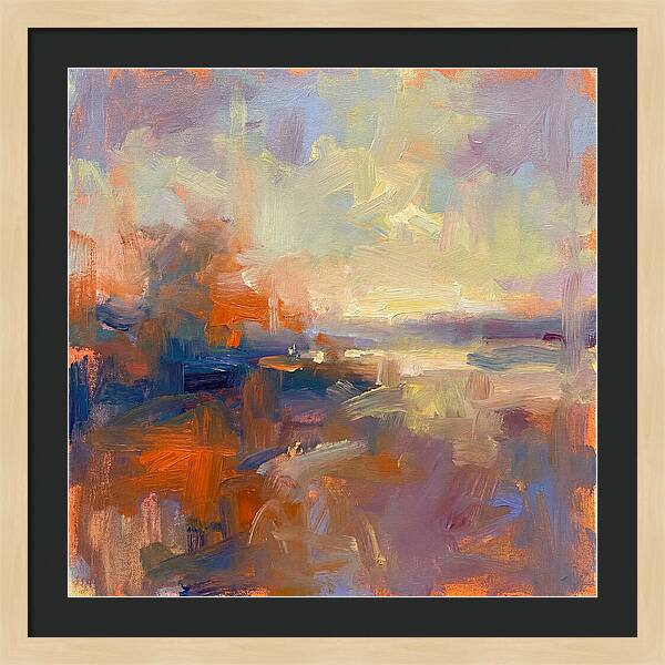 Abstract Sunrise Over Water