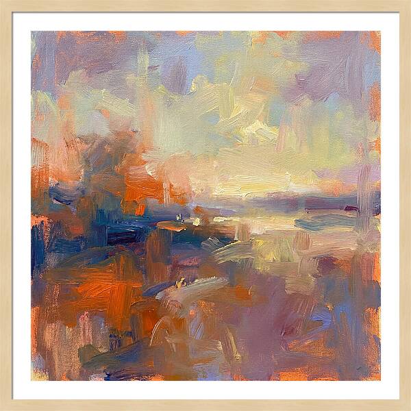 Abstract Sunrise Over Water