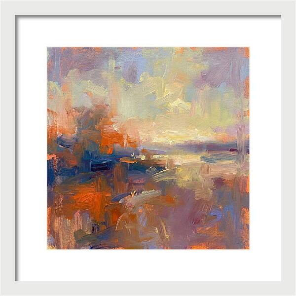 Abstract Sunrise Over Water