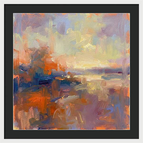 Abstract Sunrise Over Water
