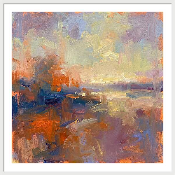 Abstract Sunrise Over Water
