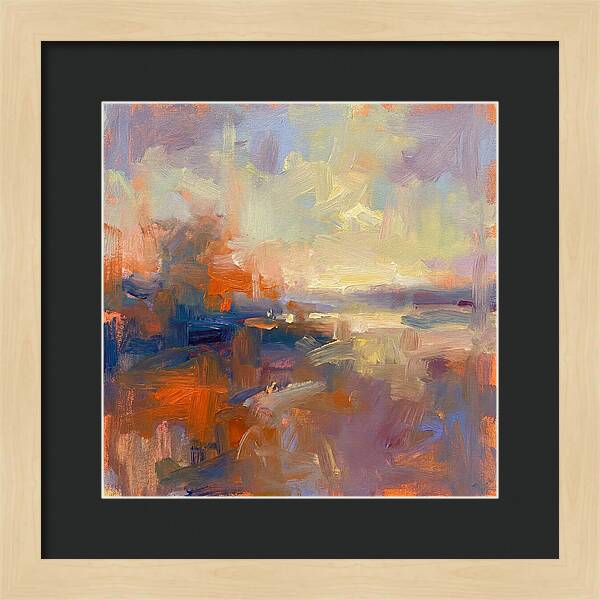 Abstract Sunrise Over Water