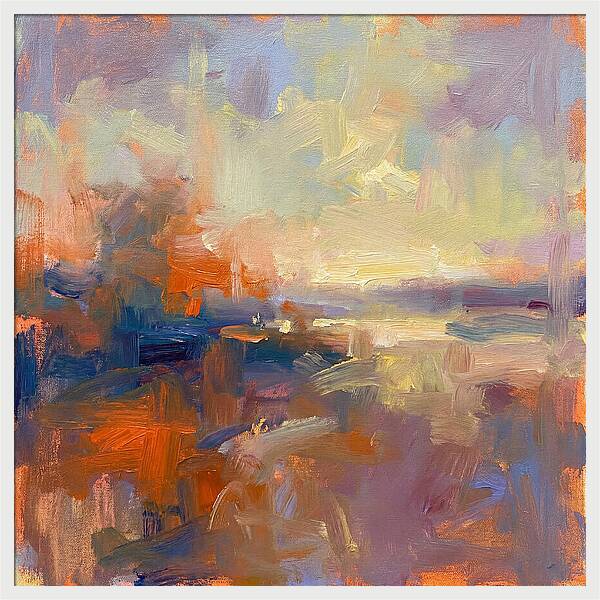 Abstract Sunrise Over Water