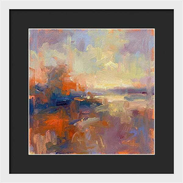 Abstract Sunrise Over Water