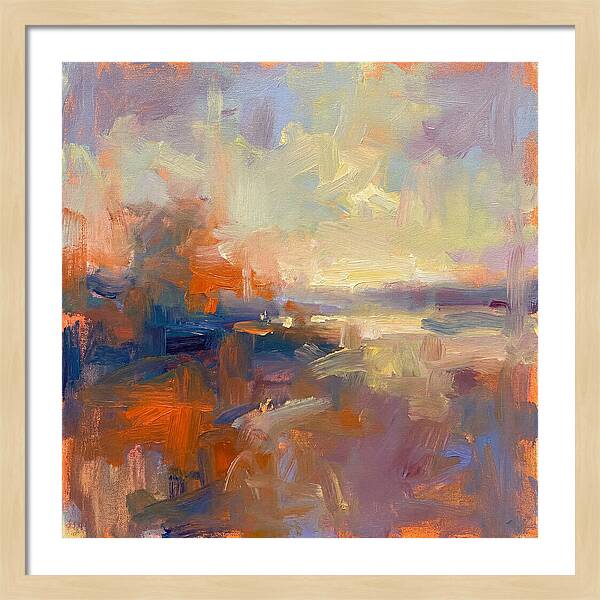 Abstract Sunrise Over Water