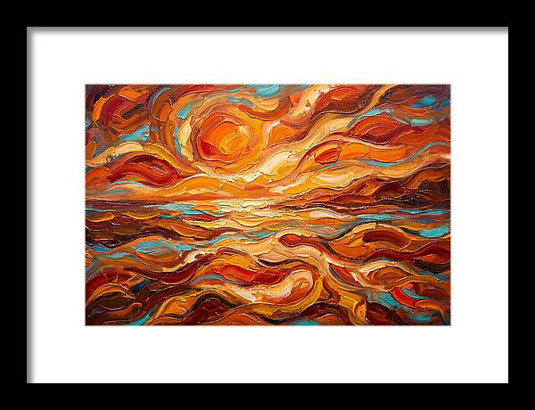 Abstract Sunset Over Mediterranean Sea
