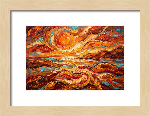 Abstract Sunset Over Mediterranean Sea