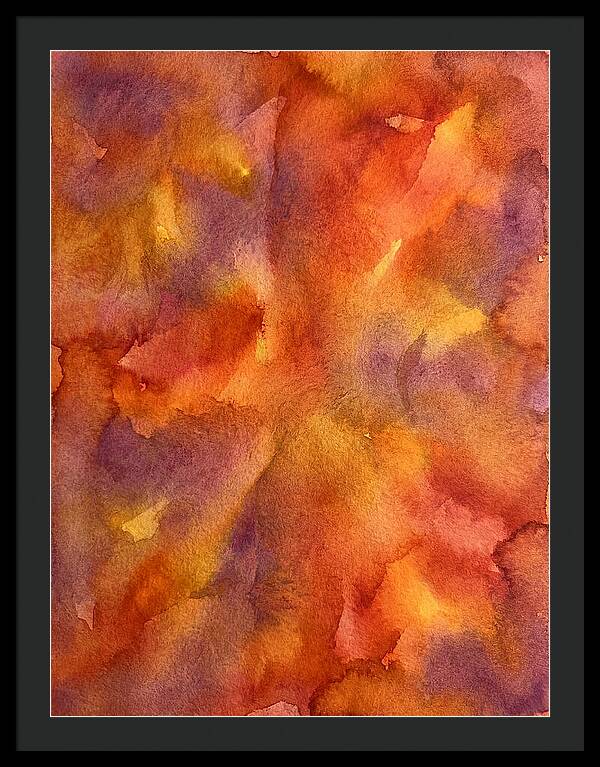 Abstract Sunset Watercolor