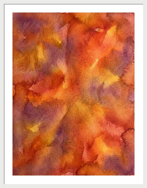 Abstract Sunset Watercolor