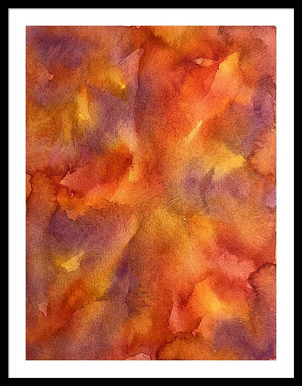 Abstract Sunset Watercolor