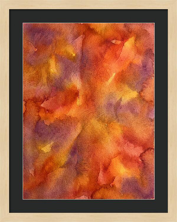 Abstract Sunset Watercolor