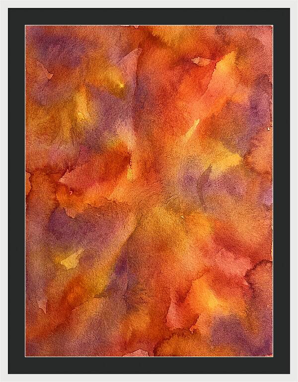 Abstract Sunset Watercolor