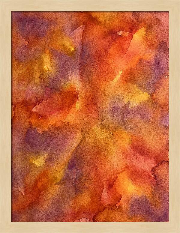 Abstract Sunset Watercolor