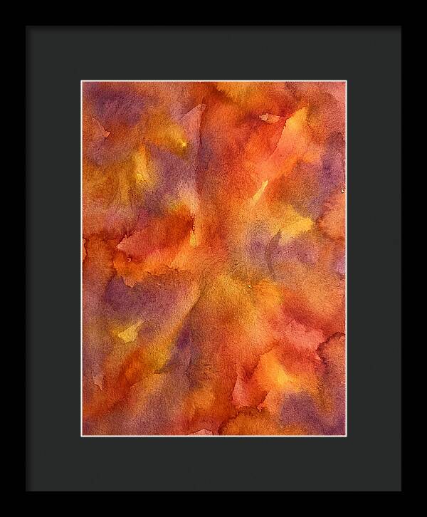 Abstract Sunset Watercolor