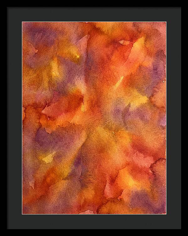 Abstract Sunset Watercolor