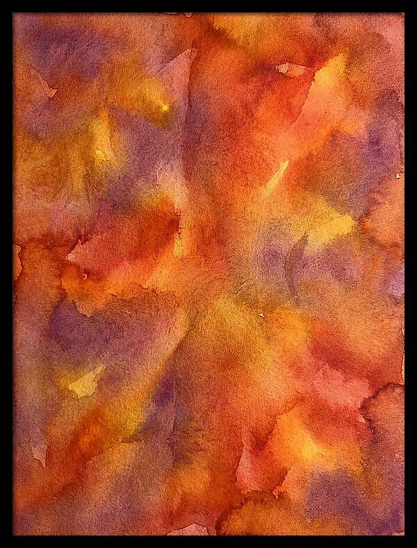 Abstract Sunset Watercolor