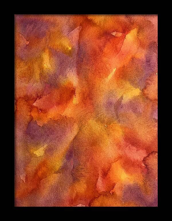 Abstract Sunset Watercolor