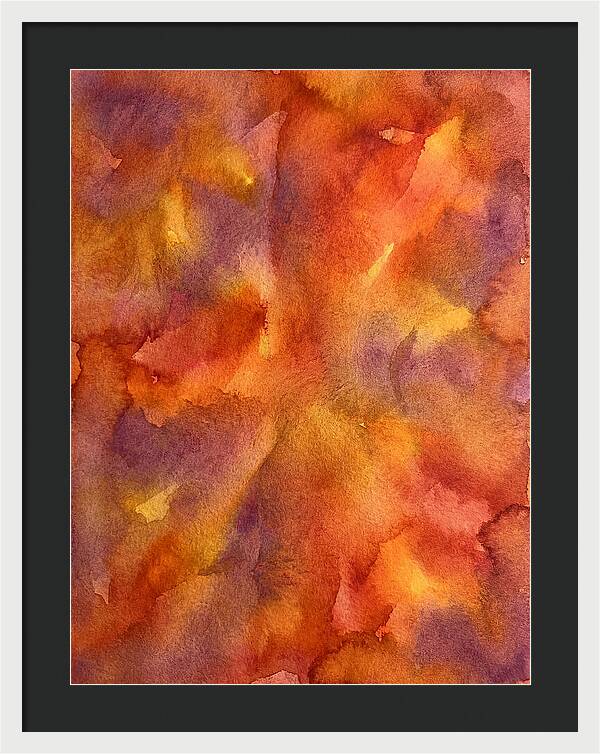 Abstract Sunset Watercolor