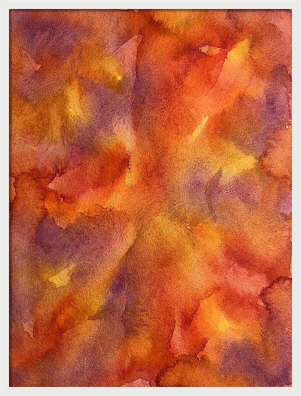 Abstract Sunset Watercolor