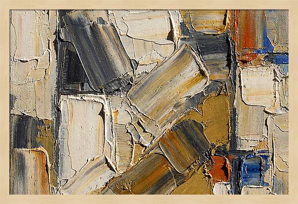 Abstract Texture In Palette Knife