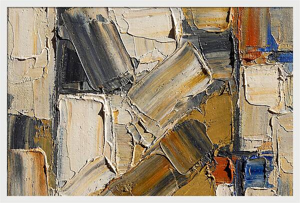 Abstract Texture In Palette Knife