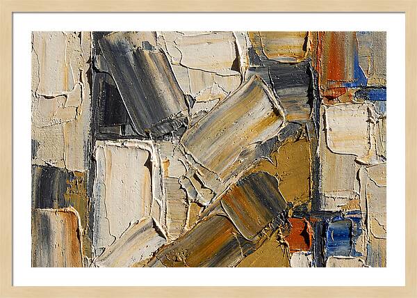 Abstract Texture In Palette Knife
