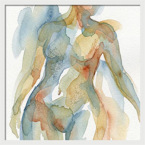 Abstract Watercolor Figures
