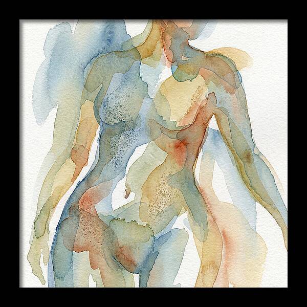 Abstract Watercolor Figures