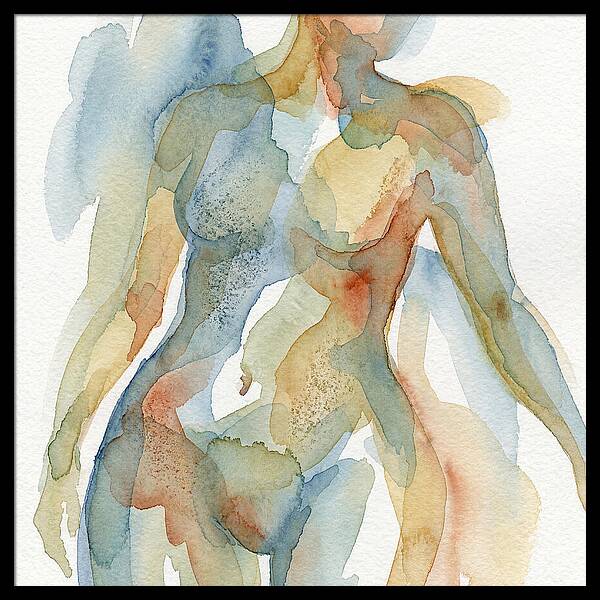 Abstract Watercolor Figures