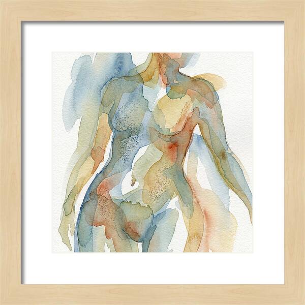 Abstract Watercolor Figures