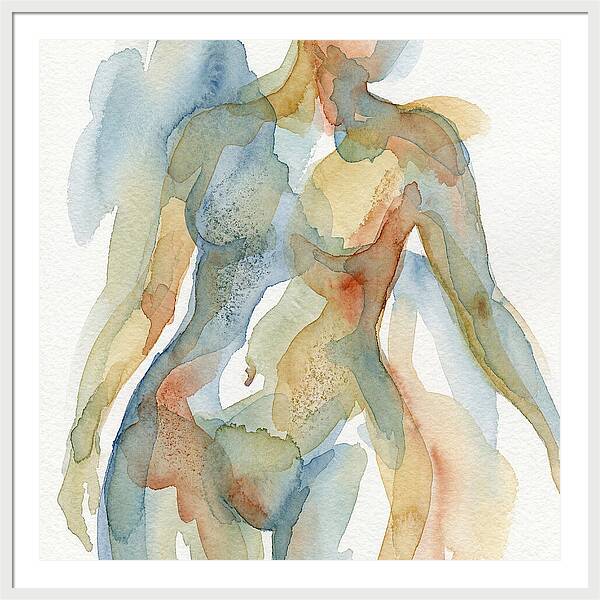 Abstract Watercolor Figures