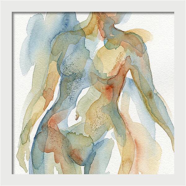 Abstract Watercolor Figures