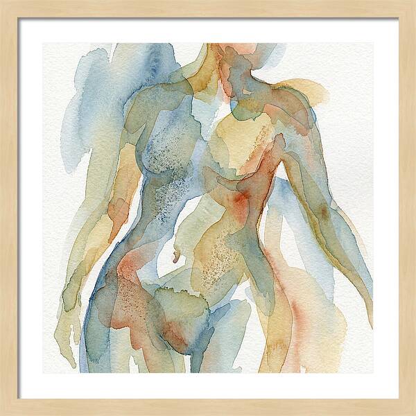 Abstract Watercolor Figures