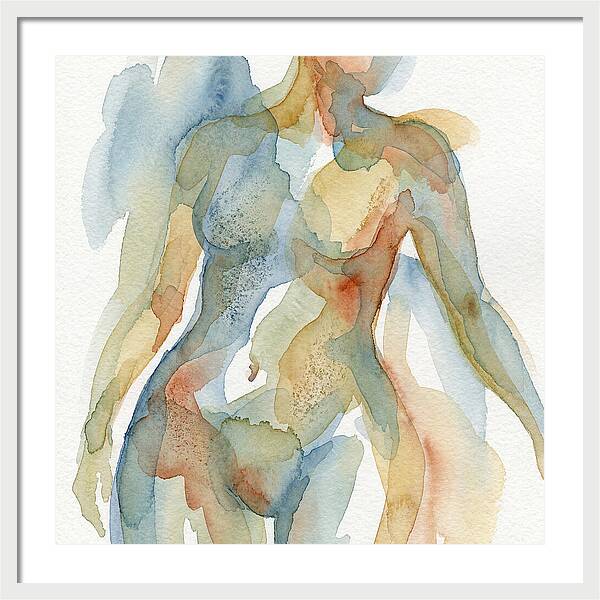 Abstract Watercolor Figures