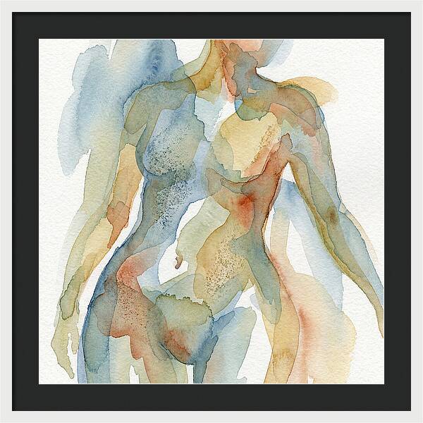 Abstract Watercolor Figures