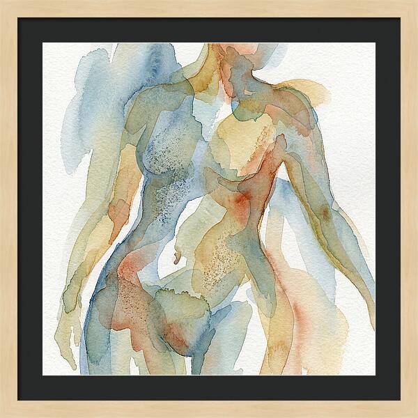 Abstract Watercolor Figures