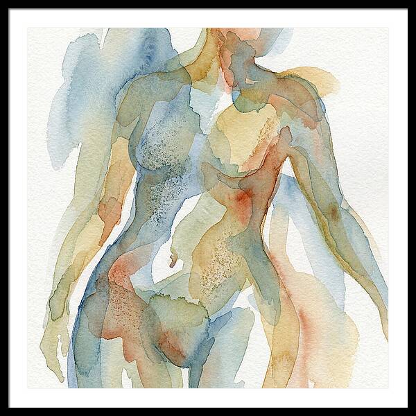 Abstract Watercolor Figures