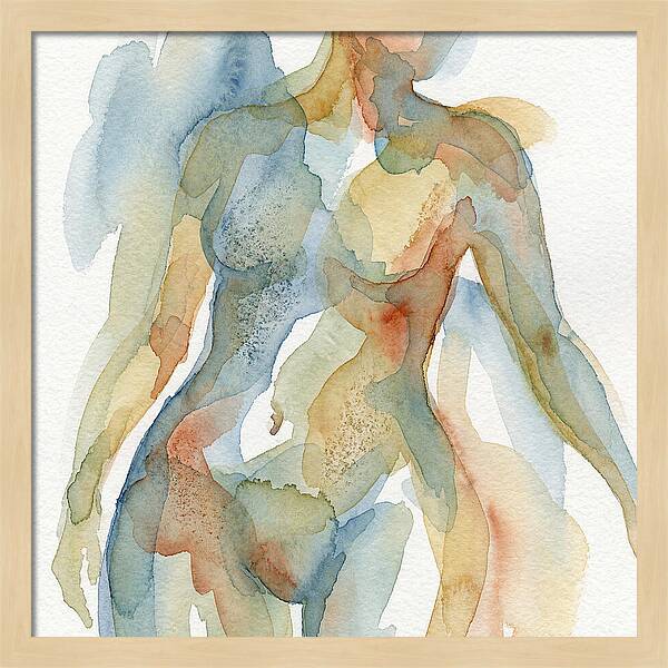 Abstract Watercolor Figures
