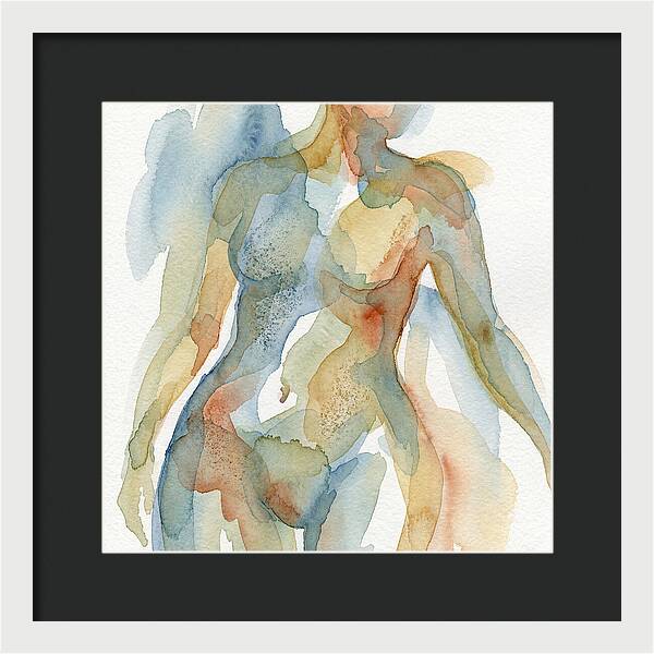 Abstract Watercolor Figures