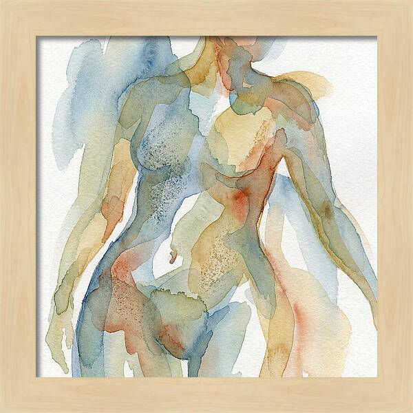 Abstract Watercolor Figures