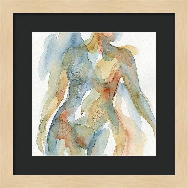 Abstract Watercolor Figures