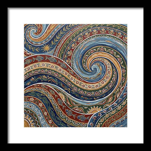 Abstract Waves In Folk Style