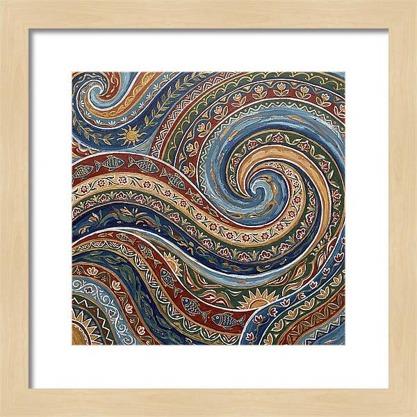 Abstract Waves In Folk Style