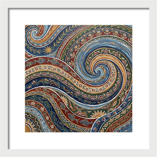 Abstract Waves In Folk Style