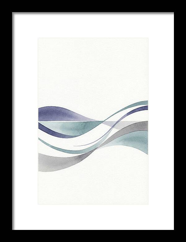 Abstract Waves In Soft Hues