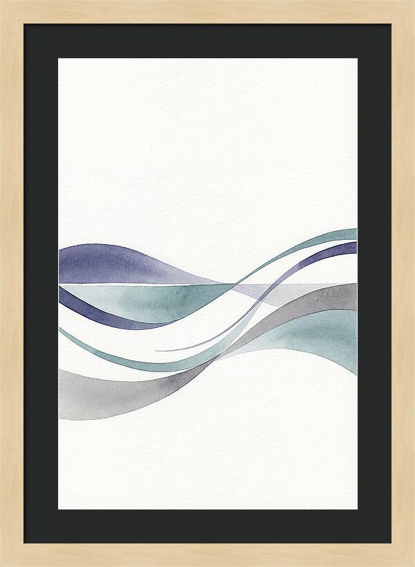 Abstract Waves In Soft Hues