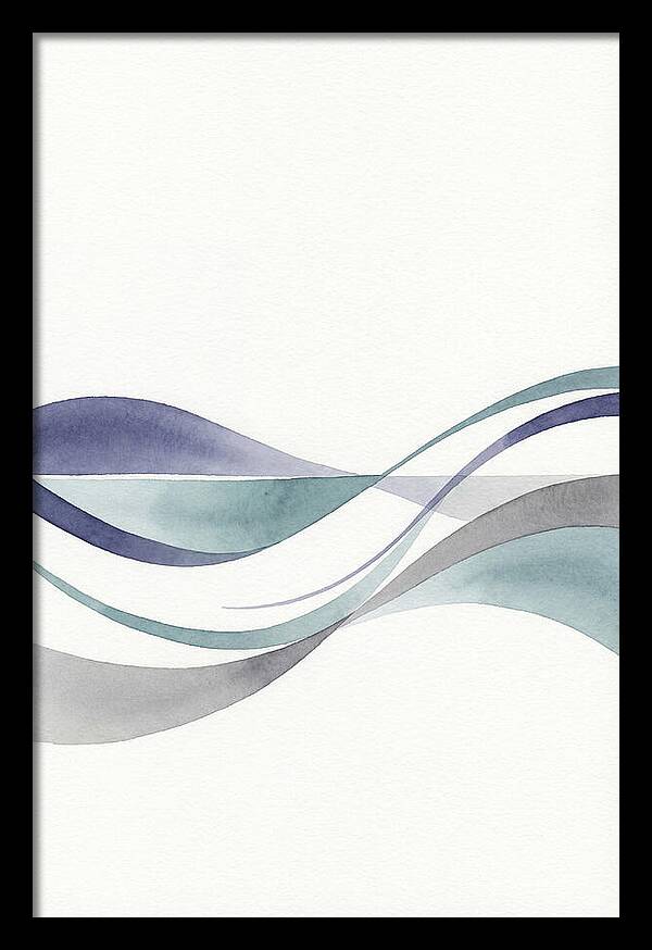 Abstract Waves In Soft Hues