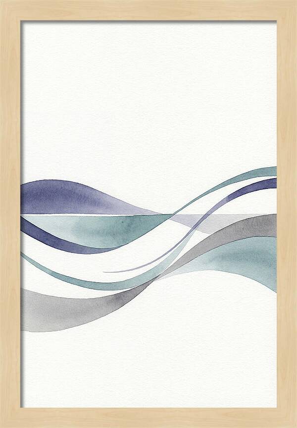 Abstract Waves In Soft Hues