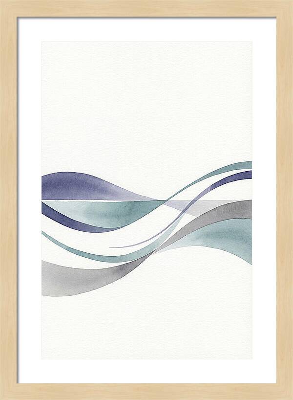 Abstract Waves In Soft Hues